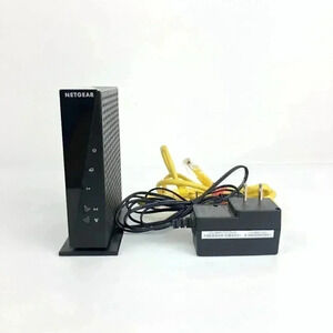 Netgear WNR2000v5 N300 4 Ports Wireless WiFi Router w/ Adapter + Ethern